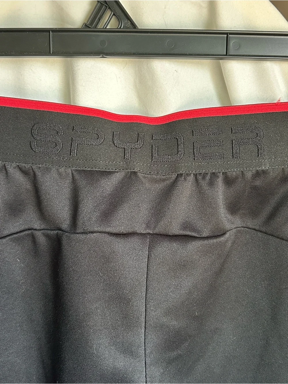 Spyder Black Jogger Sweatpants with Red Accent